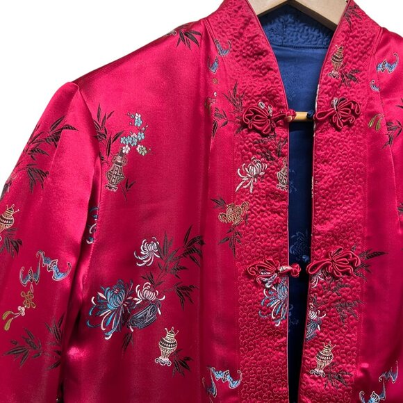 Vintage 1970s Solz Squirrel Reversible Floral Jacket Size L - Picture 8 of 14